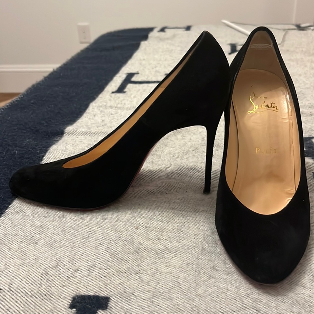 Christian Louboutin suede pumps